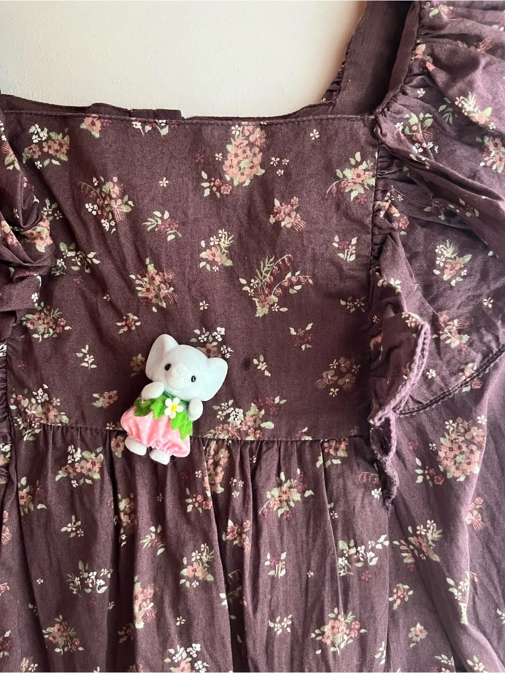 Jamie Kay Mauve Purple Floral Ruffle Sundress